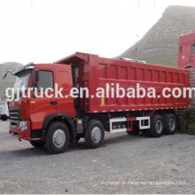 Camion à benne basculante de Sinotruck du camion 371Hp 60T A7 8x4 / camion à benne basculante de Sinotruk HOWO / camion de benne de HOWO / camion de transport lourd de HOWO